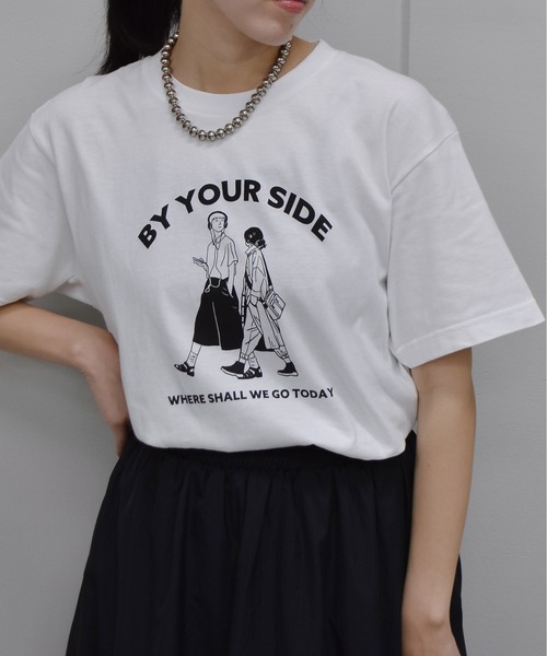 RGY(アールジーワイ)の「【RGY】BY YOUR SIDE デザインプリントTシャツ 半袖(Tシャツ/カットソー・メンズ・オートミール/ホワイト・MEDIUM/LARGE)」の11枚目の写真