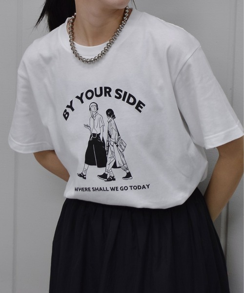 RGY(アールジーワイ)の「【RGY】BY YOUR SIDE デザインプリントTシャツ 半袖(Tシャツ/カットソー・メンズ・オートミール/ホワイト・MEDIUM/LARGE)」の12枚目の写真