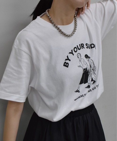 RGY(アールジーワイ)の「【RGY】BY YOUR SIDE デザインプリントTシャツ 半袖(Tシャツ/カットソー・メンズ・オートミール/ホワイト・MEDIUM/LARGE)」の13枚目の写真