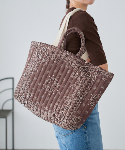 MALUS/マリュス BANDANA QUILTING BIG BAG トートバッグ（トート