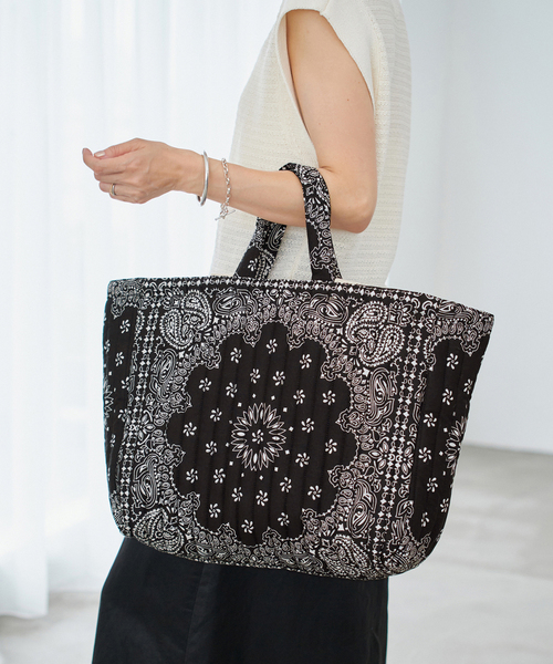 【MALUS/マリュス】 Bandana quilting big tote MALUS/マリュス BANDANA QUILTING BIG BAG トートバッグ（トート