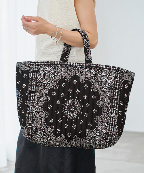 MALUS/マリュス BANDANA QUILTING BIG BAG トートバッグ（トート