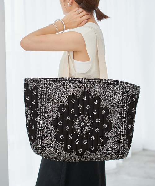 新品【MALUS/マリュス】 Bandana quilting big tote イエナ IENA 《予約》MALUS/マリュス BANDANA QUILTING BIG BAG