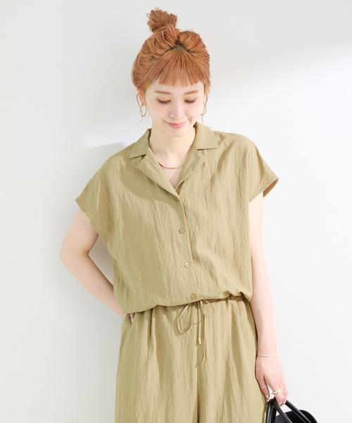 B.C STOCK（ベーセーストック）の「【WEB限定】手洗い可 / ジャンプスーツ（つなぎ/オールインワン・レディース・ベージュ/ブラック・FREE）」の21枚目の写真