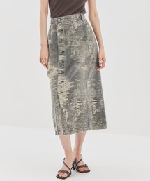 TAAKK（ターク）の「【TAAKK/ターク】DENIM SKIRT/デニムスカート/タイトスカート（デニムスカート）」