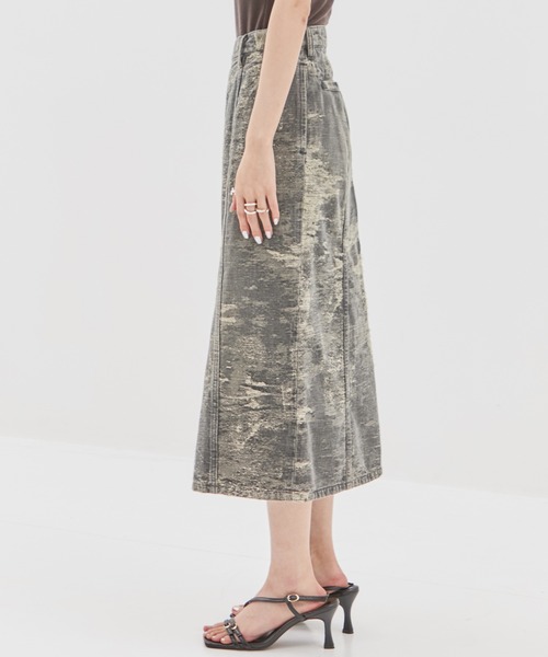 TAAKK（ターク）の「【TAAKK/ターク】DENIM SKIRT/デニムスカート/タイトスカート（デニムスカート・レディース・グレー/ダークインディゴブルー・2/1）」の18枚目の写真