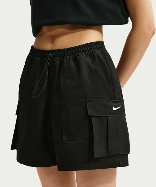 NIKE(ナイキ)の「ナイキ スポーツウェア ウィメンズ ミッドライズ ルーズ 13cm カーゴ ショートパンツ / Nike Sportswear Women's Mid-Rise Loose 5" Cargo Shorts HV2619-010 Black(カーゴパンツ・レディース・ブラック・XS/M/S/XL/L)」の13枚目の写真