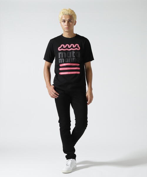 muta MARINE/ムータ マリン/別注 NEON WAVE SS TEE（Tシャツ