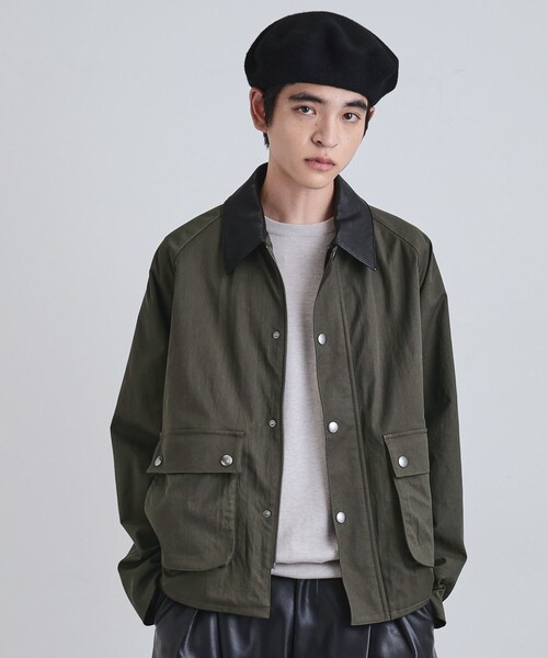 tk.TAKEO KIKUCHI（ティーケータケオキクチ）の「クラシックハンティングジャケット（ブルゾン・メンズ・ブラック系/ブラック/オリーブ・03/02）」の3枚目の写真