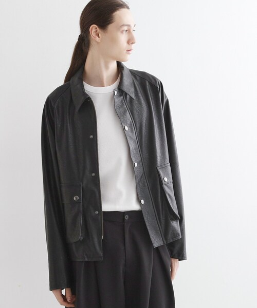 tk.TAKEO KIKUCHI（ティーケータケオキクチ）の「クラシックハンティングジャケット（ブルゾン・メンズ・ブラック系/ブラック/オリーブ・03/02）」の8枚目の写真