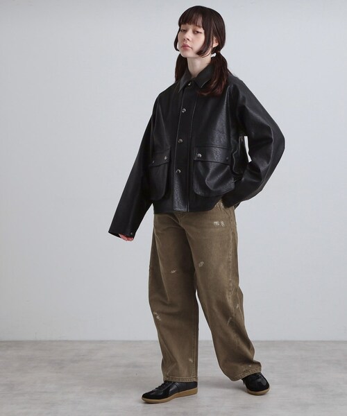 tk.TAKEO KIKUCHI（ティーケータケオキクチ）の「クラシックハンティングジャケット（ブルゾン・メンズ・ブラック系/ブラック/オリーブ・03/02）」の17枚目の写真
