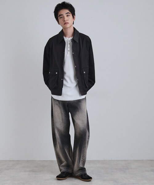 tk.TAKEO KIKUCHI（ティーケータケオキクチ）の「クラシックハンティングジャケット（ブルゾン・メンズ・ブラック系/ブラック/オリーブ・03/02）」の22枚目の写真