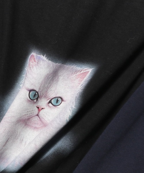 ESTNATION(エストネーション)の「J.B.ATTIRE / CAT Tシャツ《ESTNATION EXCLUSIVE》(Tシャツ/カットソー・レディース・ブラック・FREE)」の8枚目の写真