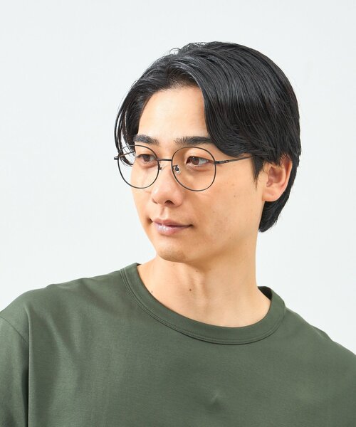 Zoff（ゾフ）の「Zoff｜takashi kumagai ボストン型 メガネ｜丸型｜メタルフレーム｜ 伊達メガネ 度付きメガネ（レンズ交換券付き）｜レディース ユニセックス（メガネ・レディース・ブラック系その他6/ゴールド/ブラウン系その他4/シルバー・FREE）」の15枚目の写真