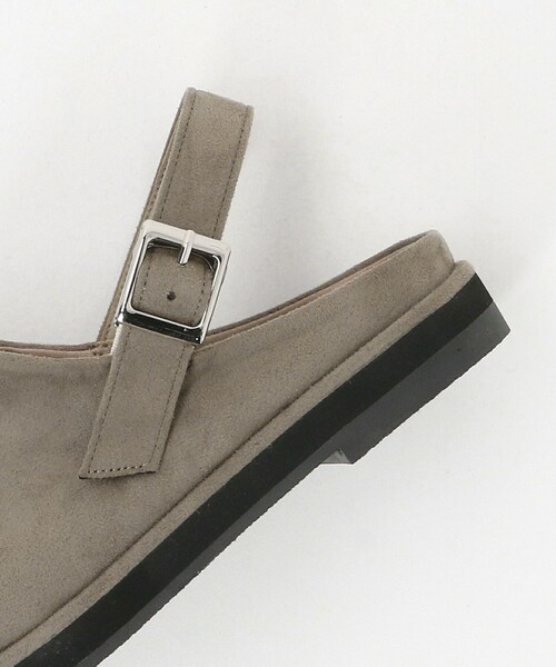 CITEN(シテン)の「<CITEN>スウェードライククロッグシューズ(サンダル・レディース・ベージュ/ブラック・M/S/L)」の11枚目の写真