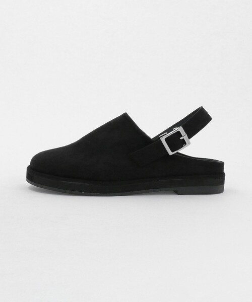 CITEN(シテン)の「<CITEN>スウェードライククロッグシューズ(サンダル・レディース・ベージュ/ブラック・M/S/L)」の12枚目の写真