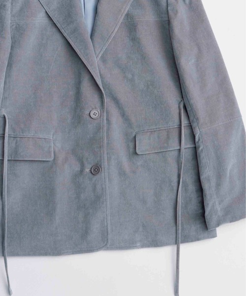 MAISON SPECIAL(メゾンスペシャル)の「Chambray Corduroy Jacket/シャンブレーコーデュロイジャケット■セットアップ対応■(テーラードジャケット・レディース・ブルー/カーキ/ブラック・36/38)」の4枚目の写真