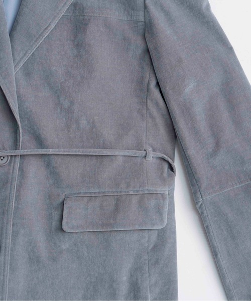 MAISON SPECIAL(メゾンスペシャル)の「Chambray Corduroy Jacket/シャンブレーコーデュロイジャケット■セットアップ対応■(テーラードジャケット・レディース・ブルー/カーキ/ブラック・36/38)」の5枚目の写真
