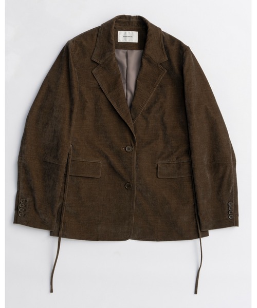 MAISON SPECIAL(メゾンスペシャル)の「Chambray Corduroy Jacket/シャンブレーコーデュロイジャケット■セットアップ対応■(テーラードジャケット・レディース・ブルー/カーキ/ブラック・36/38)」の18枚目の写真