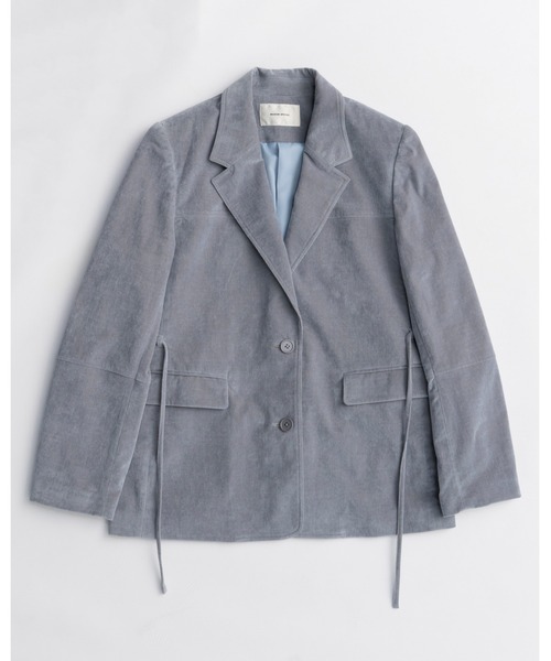 MAISON SPECIAL(メゾンスペシャル)の「Chambray Corduroy Jacket/シャンブレーコーデュロイジャケット■セットアップ対応■(テーラードジャケット・レディース・ブルー/カーキ/ブラック・36/38)」の20枚目の写真