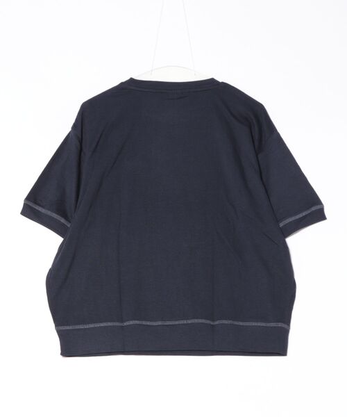 DISCUS(ディスカス)の「DISCUS Wフェイス ストレッチワイドシルエットTシャツ(Tシャツ/カットソー・レディース・ネイビー/パープル/オレンジ/チャコールグレー・M/L)」の15枚目の写真