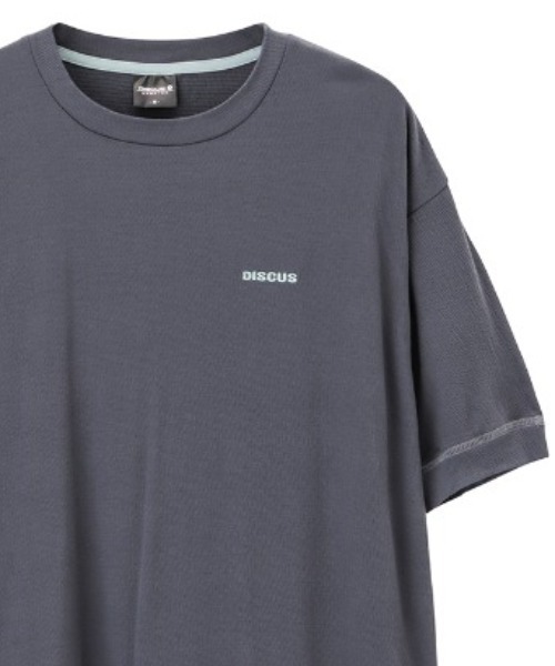 DISCUS(ディスカス)の「DISCUS Wフェイス ストレッチワイドシルエットTシャツ(Tシャツ/カットソー・レディース・ネイビー/パープル/オレンジ/チャコールグレー・M/L)」の3枚目の写真