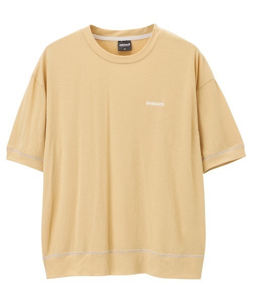 DISCUS(ディスカス)の「DISCUS Wフェイス ストレッチワイドシルエットTシャツ(Tシャツ/カットソー・レディース・ネイビー/パープル/オレンジ/チャコールグレー・M/L)」の9枚目の写真