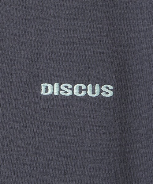 DISCUS(ディスカス)の「DISCUS Wフェイス ストレッチワイドシルエットTシャツ(Tシャツ/カットソー・レディース・ネイビー/パープル/オレンジ/チャコールグレー・M/L)」の6枚目の写真