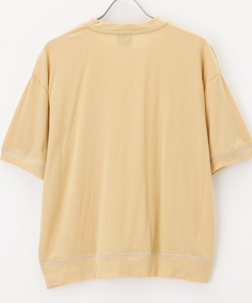 DISCUS(ディスカス)の「DISCUS Wフェイス ストレッチワイドシルエットTシャツ(Tシャツ/カットソー・レディース・ネイビー/パープル/オレンジ/チャコールグレー・M/L)」の13枚目の写真