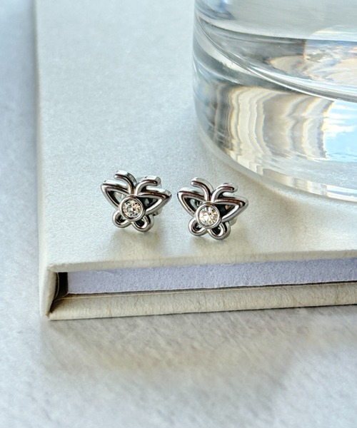 ciite' surgical stainless(シーテサージカルステンレス)の「【 金属アレルギー対応 】ミニビジューバタフライピアス サージカルステンレス(両耳用)(ピアス(両耳用)・レディース・ゴールド/シルバー・FREE)」の16枚目の写真