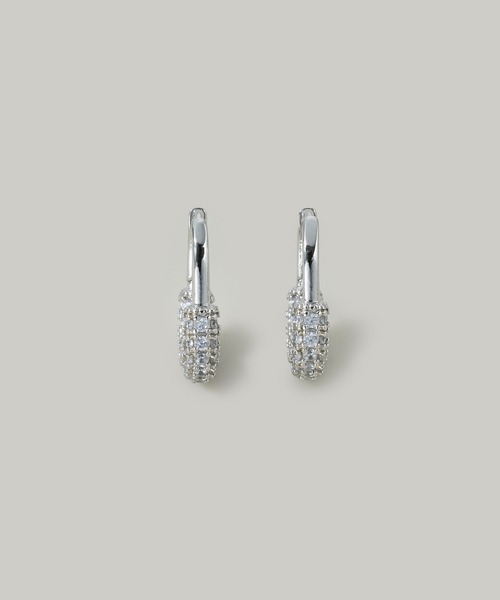 【Hei】daily onetouch earring〜ワンタッチピアス★2021秋コレ CZオーバルワンタッチピアス（ピアス（両耳用））｜Jolie