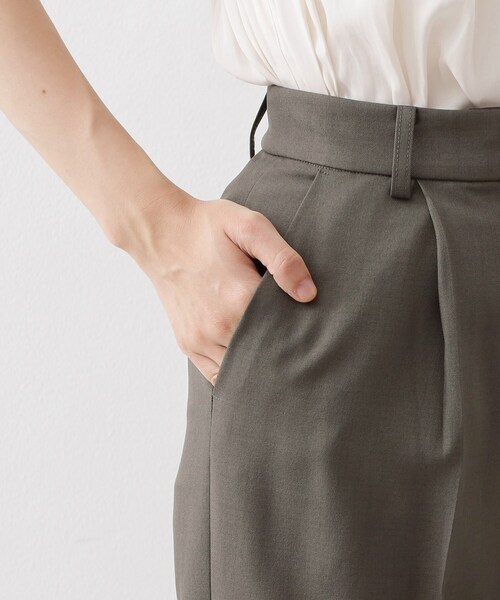 THE SHOP TK (ザ ショップ ティーケー )の「ストレートワイドパンツ【セットアップ可/洗える】(その他パンツ・レディース・スミクロ/ナチュラル・12/13)」の5枚目の写真