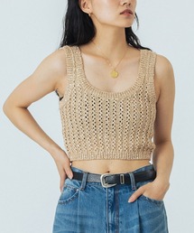 ROSE BUD | (CREOLME)LAME KNIT BUSTIER(その他トップス)