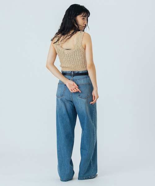 ROSE BUD（ローズバッド）の「(CREOLME)LAME KNIT BUSTIER（その他トップス・レディース・ブラック/ベージュ・ONE SIZE）」の20枚目の写真