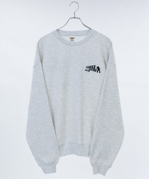 JOHN'S CLOSET(ジョンズクローゼット)の「【a】〔GRANMA/グランマ〕裏起毛 リフレクタープリント クルーネックスウェット(スウェット・メンズ・アッシュグレー/ネイビー/ブラック/ホワイト・MEDIUM/LARGE)」の7枚目の写真
