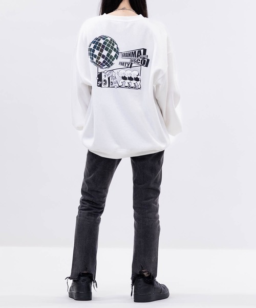 JOHN'S CLOSET(ジョンズクローゼット)の「【a】〔GRANMA/グランマ〕裏起毛 リフレクタープリント クルーネックスウェット(スウェット・メンズ・アッシュグレー/ネイビー/ブラック/ホワイト・MEDIUM/LARGE)」の17枚目の写真