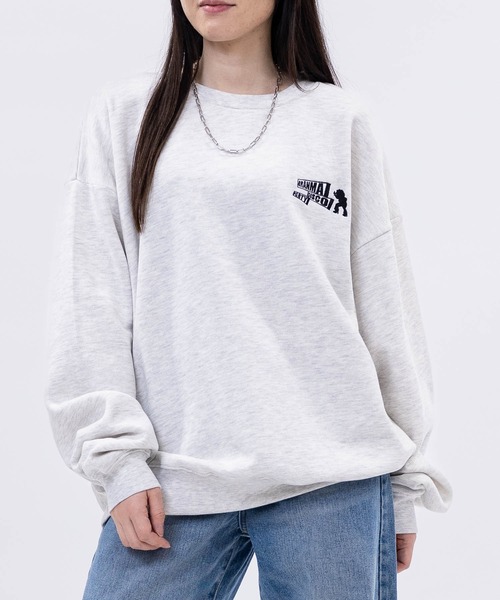 JOHN'S CLOSET(ジョンズクローゼット)の「【a】〔GRANMA/グランマ〕裏起毛 リフレクタープリント クルーネックスウェット(スウェット・メンズ・アッシュグレー/ネイビー/ブラック/ホワイト・MEDIUM/LARGE)」の10枚目の写真