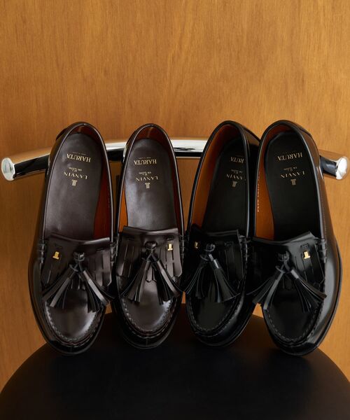 LANVIN en Bleu（ランバンオンブルー）の「【24.5～26.0cm】HARUTA キルトタッセルローファー（ローファー・レディース・ブラウン/ブラック・34/36/38）」の3枚目の写真