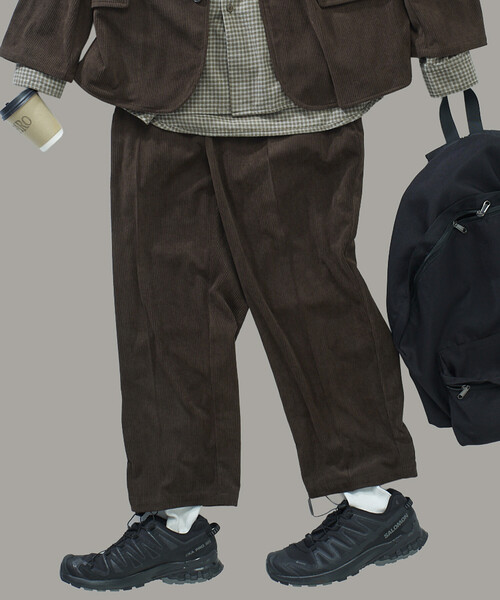 FREAK'S STORE（フリークスストア）の「限定展開 Relax Fit リラックスフィット コーデュロイ セットアップ / テーラードジャケット / ワイドパンツ（テーラードジャケット・メンズ・ベージュ/ブラウン/オリーブ/チャコールグレー/ブラック・SMALL/MEDIUM/LARGE）」の15枚目の写真