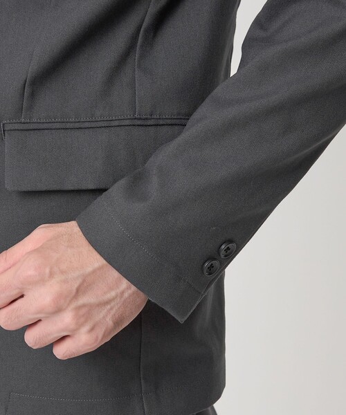 green label relaxing（グリーンレーベルリラクシング）の「F-LET ナロー ジャケット -ストレッチ-（テーラードジャケット・メンズ・ブラック/グレー/ダークグリーン/ネイビー・XL/XS/S/M/L）」の17枚目の写真