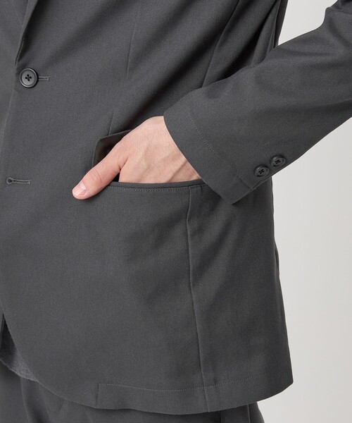 green label relaxing（グリーンレーベルリラクシング）の「F-LET ナロー ジャケット -ストレッチ-（テーラードジャケット・メンズ・ブラック/グレー/ダークグリーン/ネイビー・XL/XS/S/M/L）」の18枚目の写真