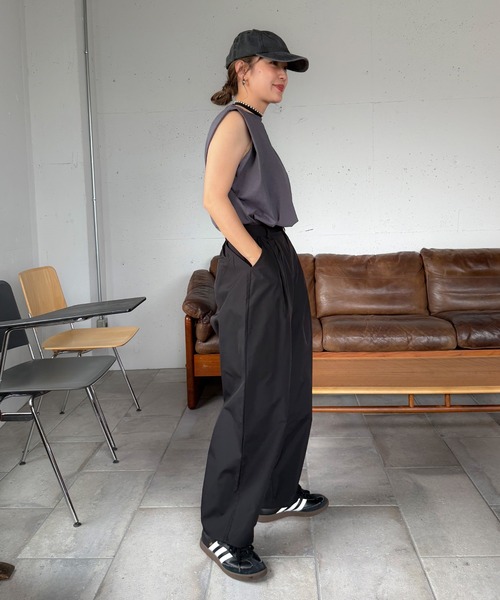 PICHI(ピイチ)の「タックボリュームパンツ(その他パンツ・レディース・ブラック/アイボリー・REGULAR/LONG)」の12枚目の写真