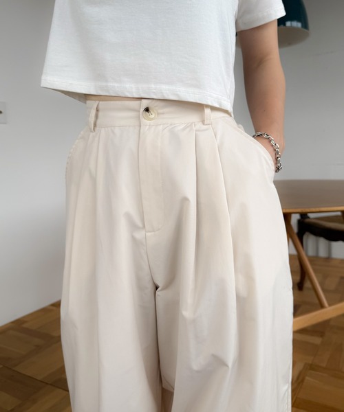 【美品】ツイルタックボリュームパンツ ビューティ&ユース BEAUTY&YOUTH UNITED ARROWS（ビューティーアンドユース