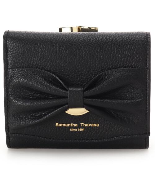 Samantha Thavasa（サマンサタバサ）の「リボンモチーフ口金折財布（財布・レディース・ピンク/ブラック/オフホワイト・FREE）」の9枚目の写真