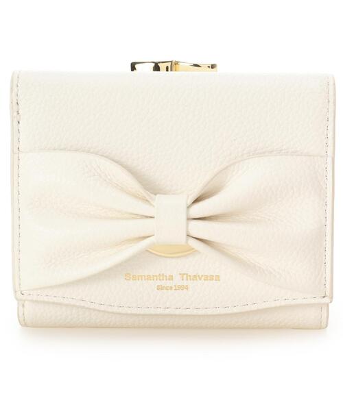 Samantha Thavasa（サマンサタバサ）の「リボンモチーフ口金折財布（財布・レディース・ピンク/ブラック/オフホワイト・FREE）」の15枚目の写真