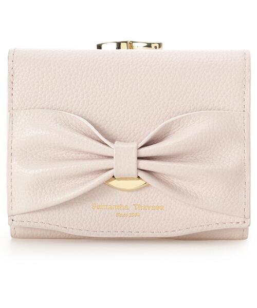 Samantha Thavasa（サマンサタバサ）の「リボンモチーフ口金折財布（財布・レディース・ピンク/ブラック/オフホワイト・FREE）」の21枚目の写真