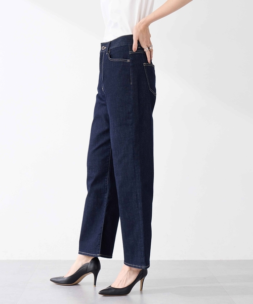 A/C DESIGN BY ALPHA CUBIC（エーシーデザインバイアルファキュービック）の「ストレッチストレートデニムパンツ【大きいサイズあり・新色追加】（その他パンツ・レディース・ネイビー/ブルー/サックスブルー・70/61/64/67/73/76）」の13枚目の写真