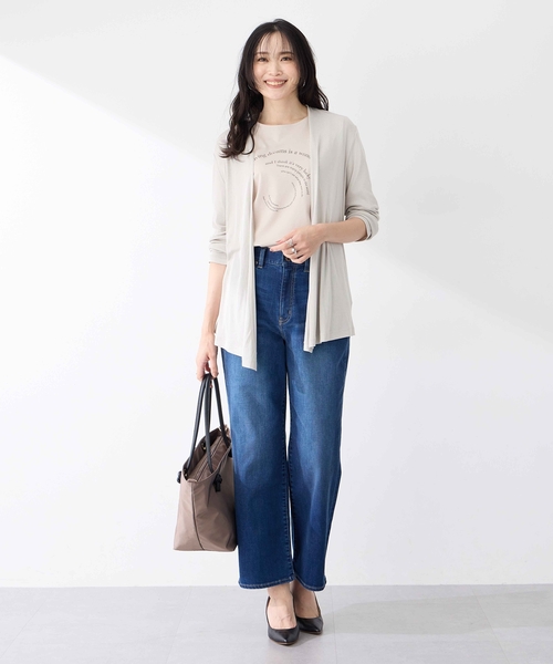 A/C DESIGN BY ALPHA CUBIC（エーシーデザインバイアルファキュービック）の「ストレッチストレートデニムパンツ【大きいサイズあり・新色追加】（その他パンツ・レディース・ネイビー/ブルー/サックスブルー・70/61/64/67/73/76）」の16枚目の写真