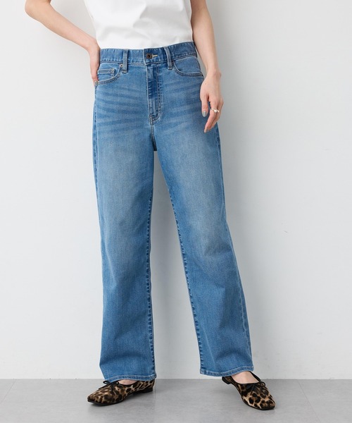 A/C DESIGN BY ALPHA CUBIC（エーシーデザインバイアルファキュービック）の「ストレッチストレートデニムパンツ【大きいサイズあり・新色追加】（その他パンツ・レディース・ネイビー/ブルー/サックスブルー・70/61/64/67/73/76）」の10枚目の写真