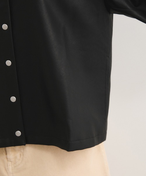 セール】シンセティックレザーブルゾン/セットアップ対応（ブルゾン